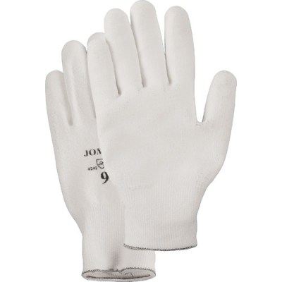 Gants de tricot avec paume en polyuréthane Blanc Jomac Y9266 , anti-coupure